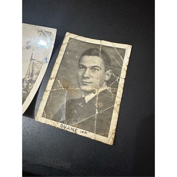 Vintage set of Old Photos Couple and Mans Portrait  3x4.5” Retro 1940s - Picture 2 of 6